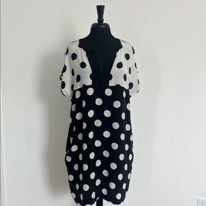 TRENERY silk Polka Dot Dress